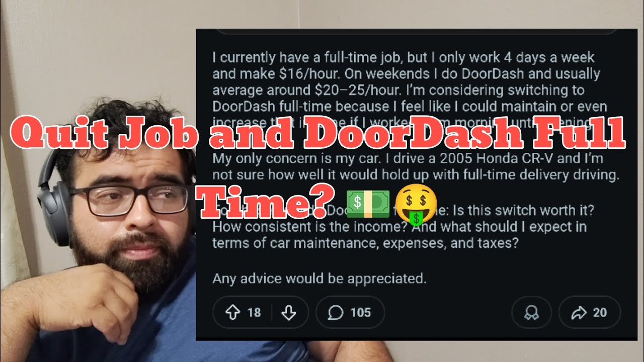 Should you quit your day job and Doordash FULL TIME?~ Grass is not always greener on the other side 