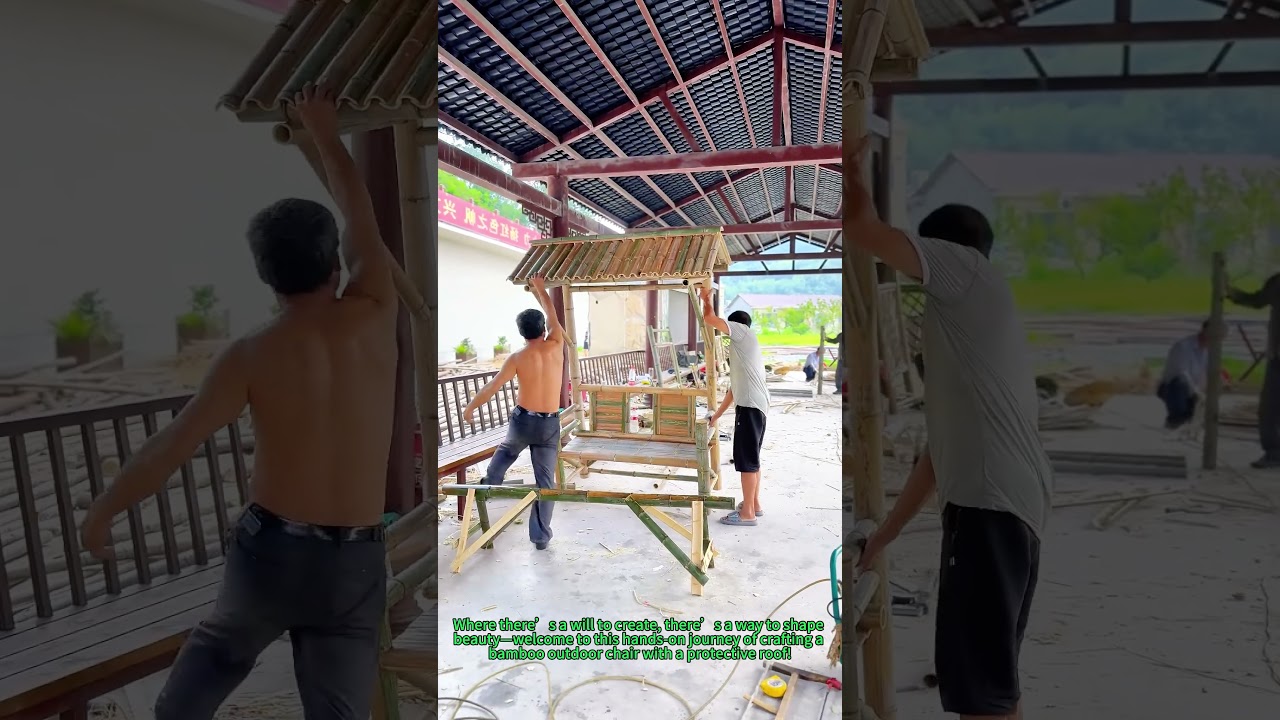 DIY Bamboo Outdoor Chair with Roof: Step-by-Step Build & Design Tips at Home