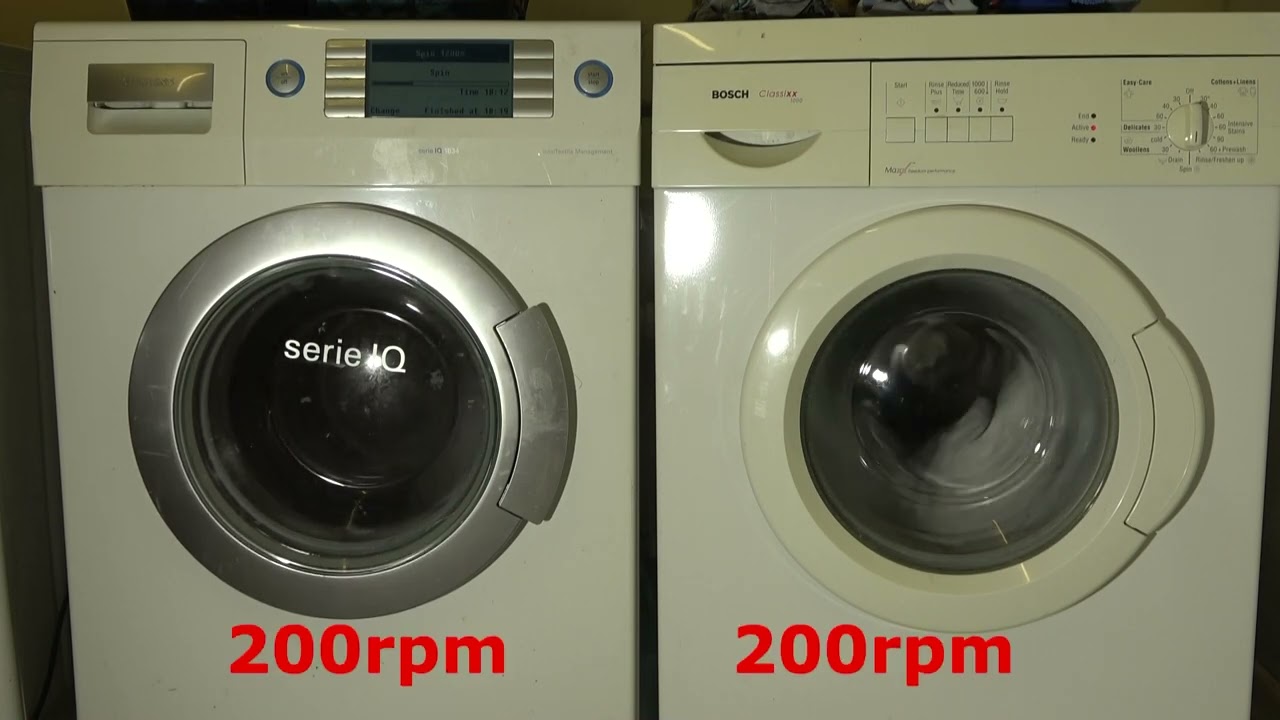 Spin Race No.383 - siemens serie IQ 1800 vs bosch 1000