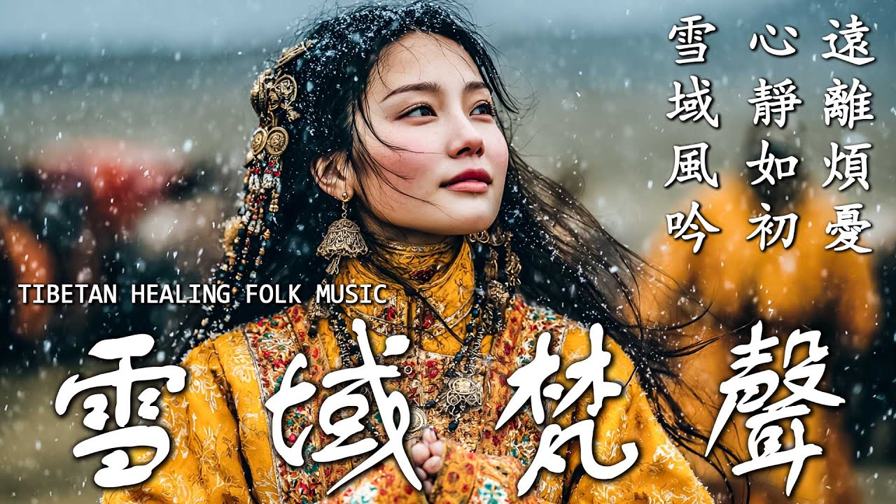 雪域梵聲 1小時｜雪域風吟 心靜如初｜西藏療癒民謠氛圍｜冥想放鬆 助眠減壓 Tibetan Folk Music