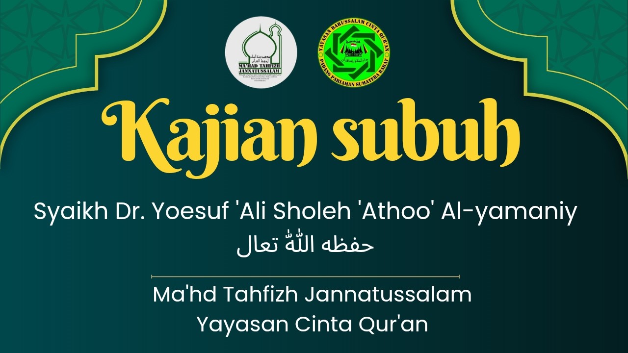 Live Streaming || Bukti Bukti Berbangkit Season 2 Bersama Syaikh Dr. Yoesuf 'Ali Sholeh 'Athoo'