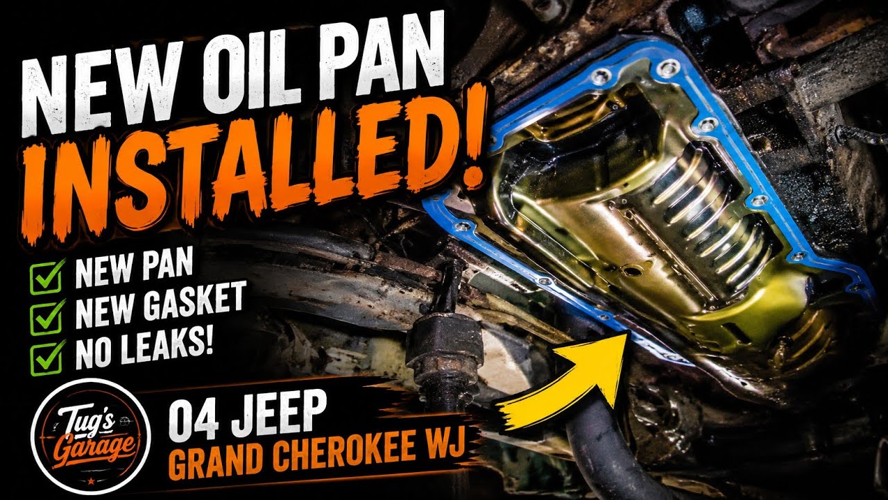 Installing New Oil Pan And Gasket, 04 Jeep Grand Cherokee WJ Part 2