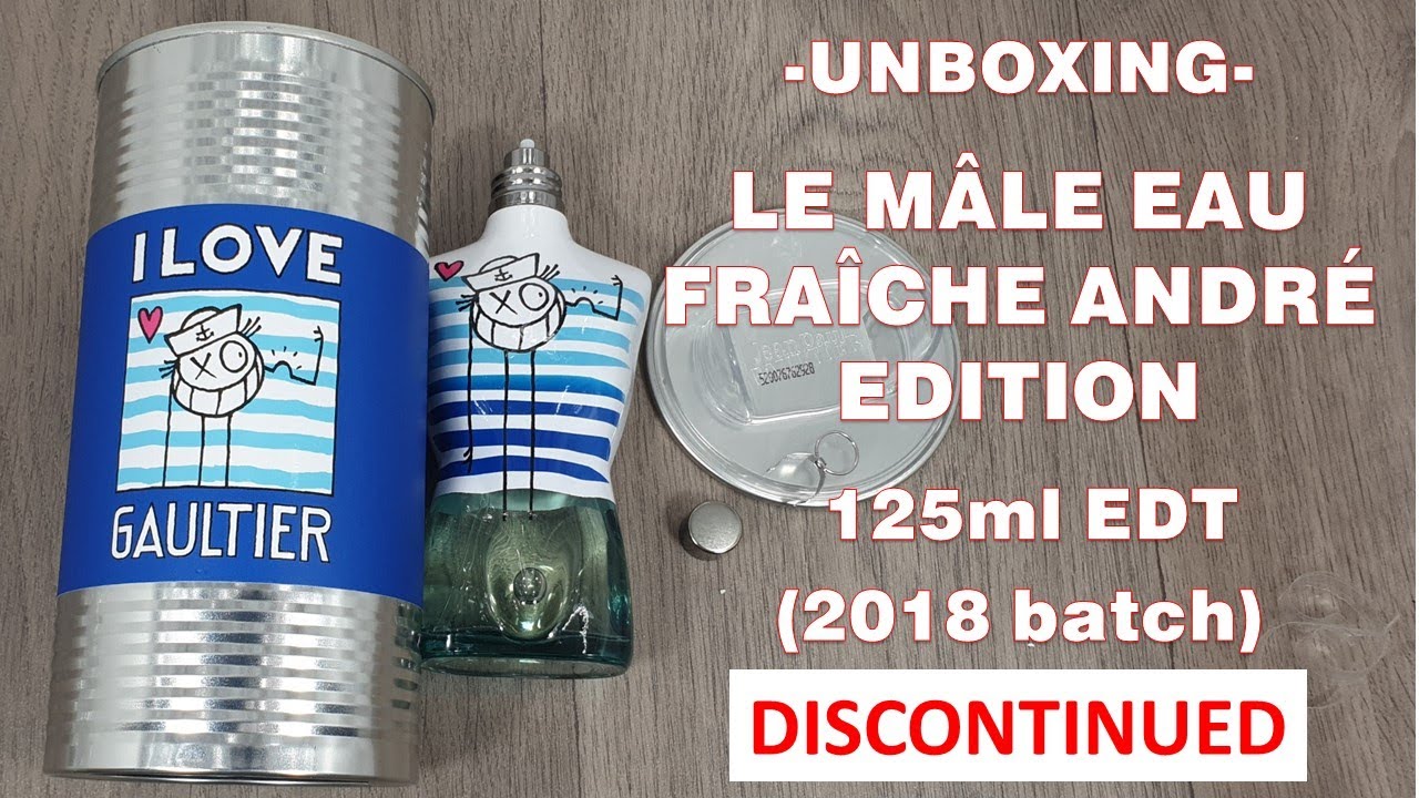 Unboxing Le Mâle Eau Fraîche André Edition by Jean Paul Gaultier (2018 batch)