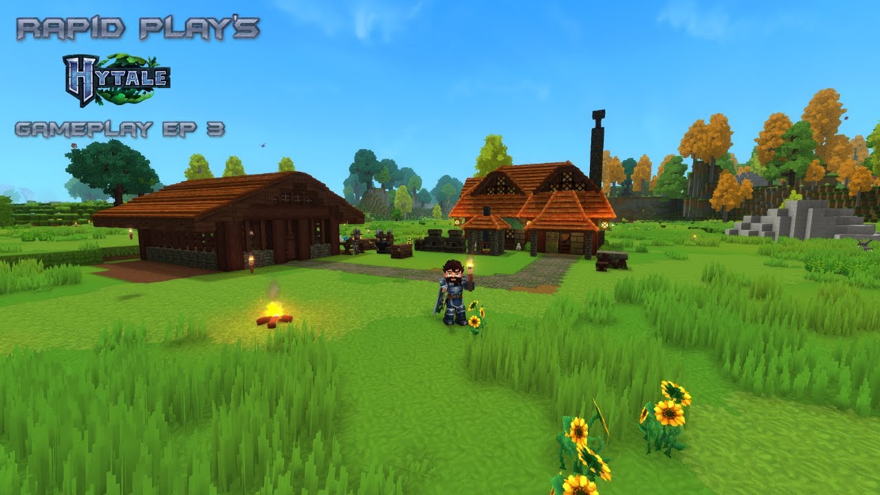 Building our Starter Base in Hytale | Gameplay Ep3