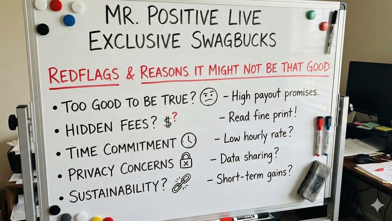 Полный видеообзор Swagbucks, часть 3: тревожные сигналы при использовании приложения, что работае...
