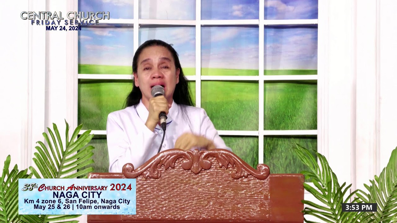 Watch!!! JMCIM Central Live Streaming of  FRIDAY SERVICE | MAY 24,  2024.