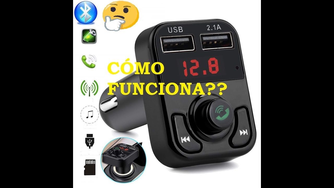 REPRODUCTOR MP3 BLUETOOTH PARA COCHE!!!! TOP 1!!! TUTORIAL FUNCIONAMIENTO!!
