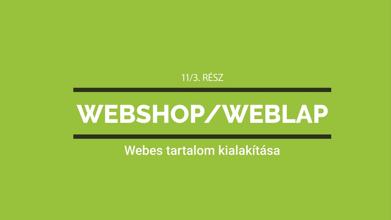 Webes tartalom kialakítása D4S rendszeren belül