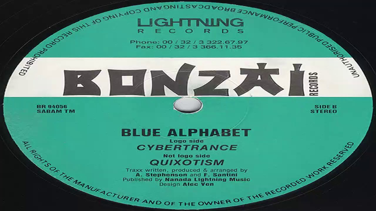Blue Alphabet - Cybertrance - Bonzai Records 1994