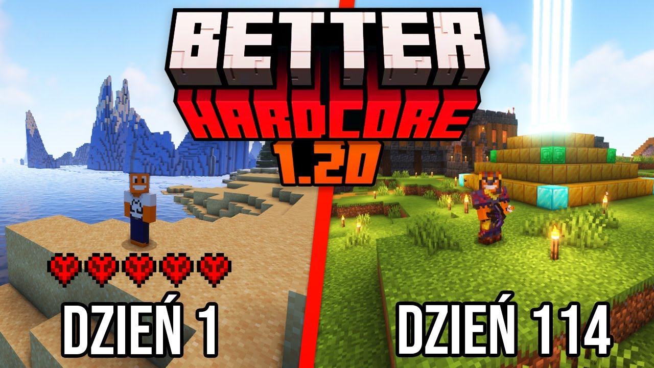 Przeżyłem 114 DNI na BETTER HARDCORE w MINECRAFT 1.20