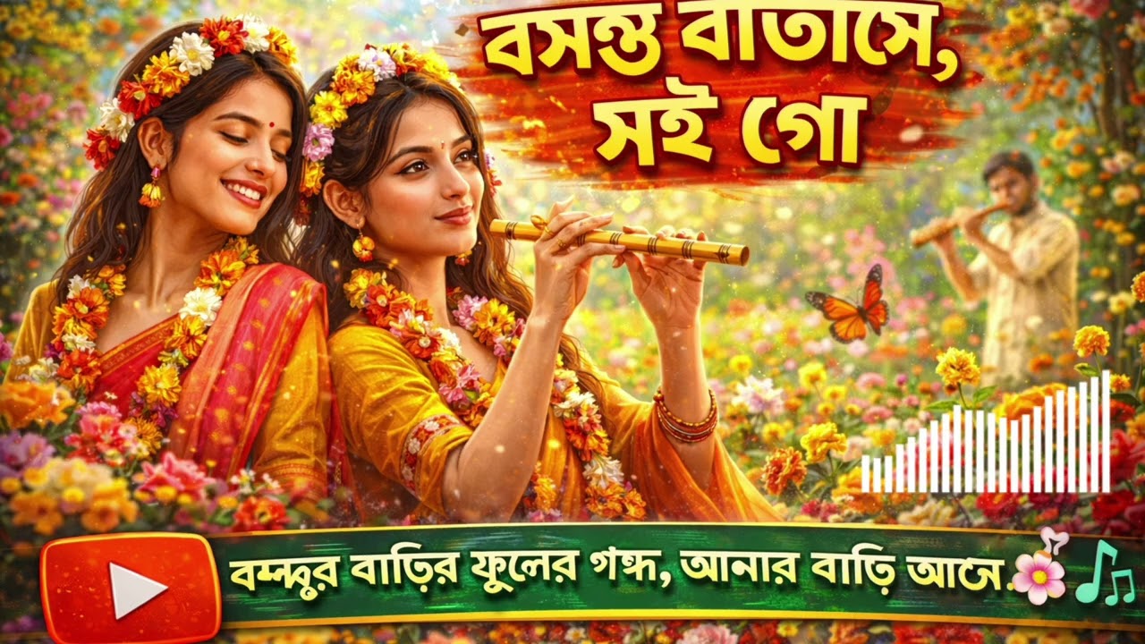 বসন্ত বাতাসে | Basanta Batase Bengali Song | Folk Spring Song | Bangla Romantic Folk Music 2026