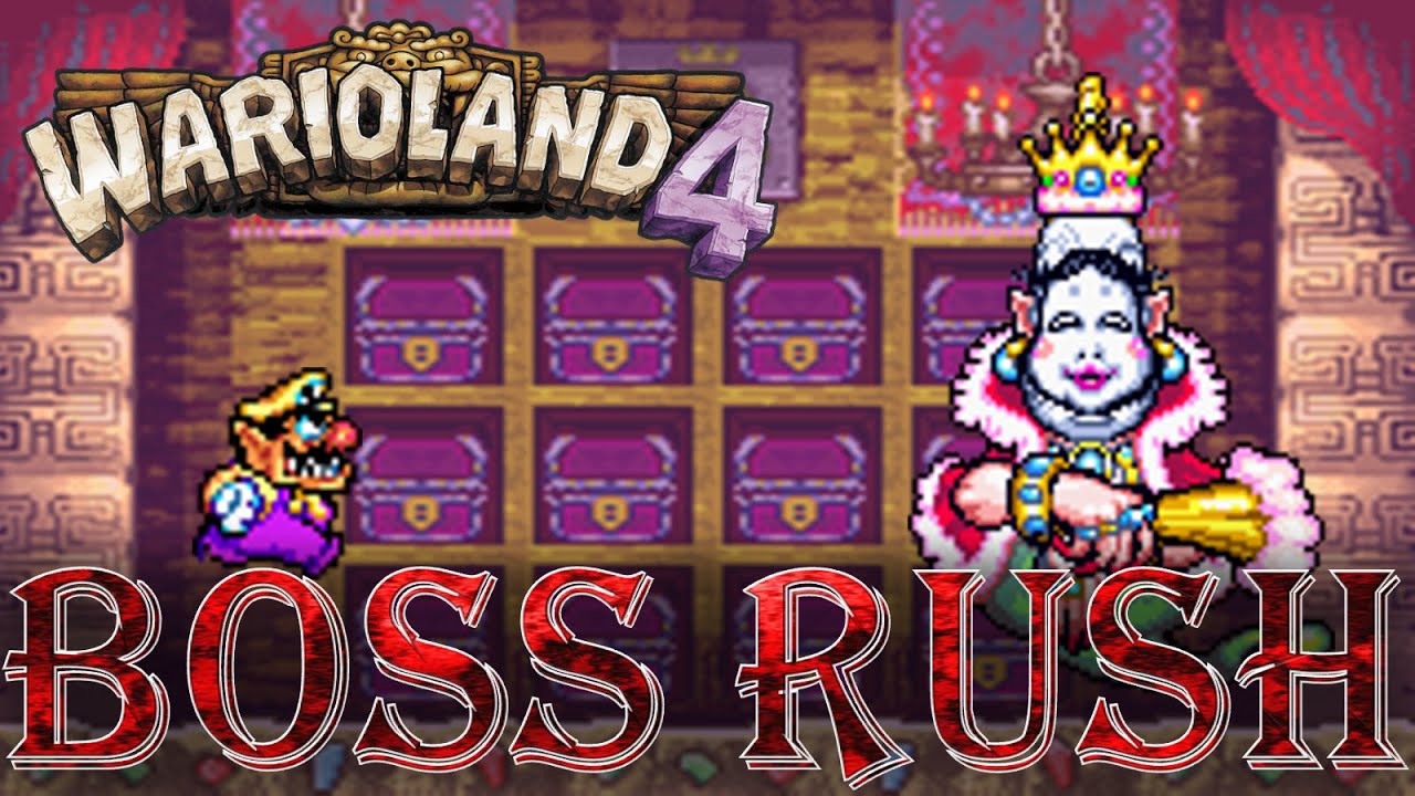 Wario Land 4 - Boss Rush (Super Hard Mode, No Damage)