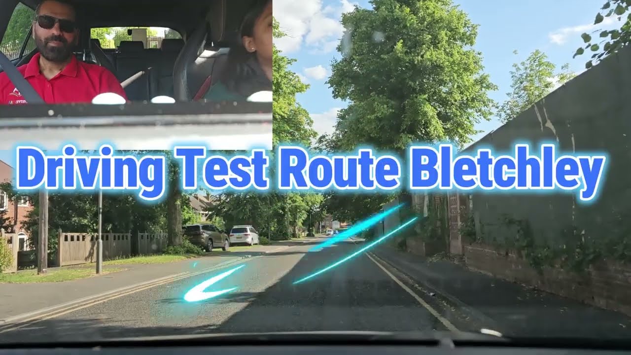 Milton Keynes Driving Test Route, Full Real Test Route 2025, Sat Nav Training , Bletchley Test Rout