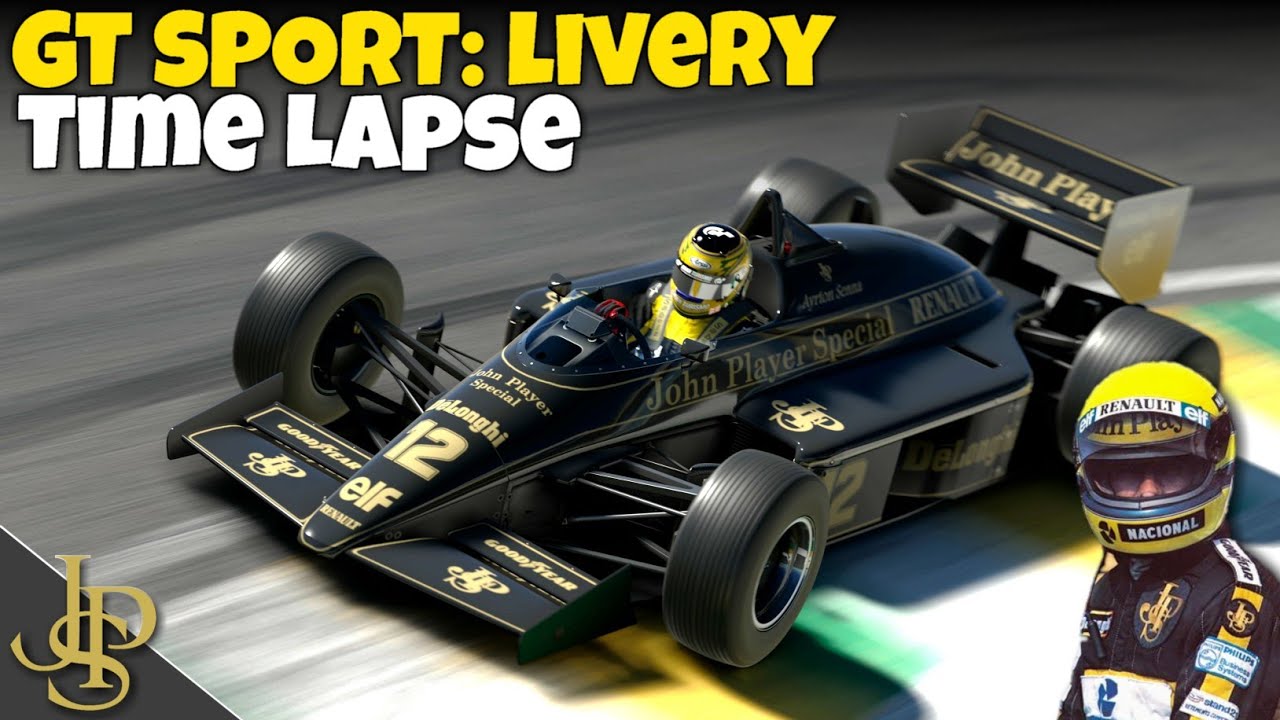 GT SPORT: Lotus 98T Replica - Senna Tribute - Livery Time Lapse