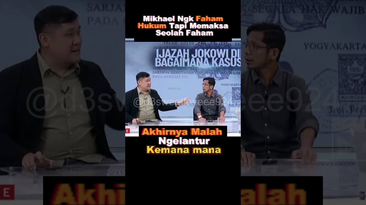Mikhael Sinaga Bikin Lelucon Lagi. #ijazah #jokowi #palsu #roysuryo #2029 #debat #gibran #rismon