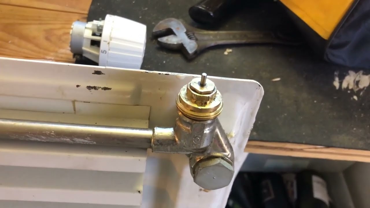 Lösgöra ventilstift i elementventilen