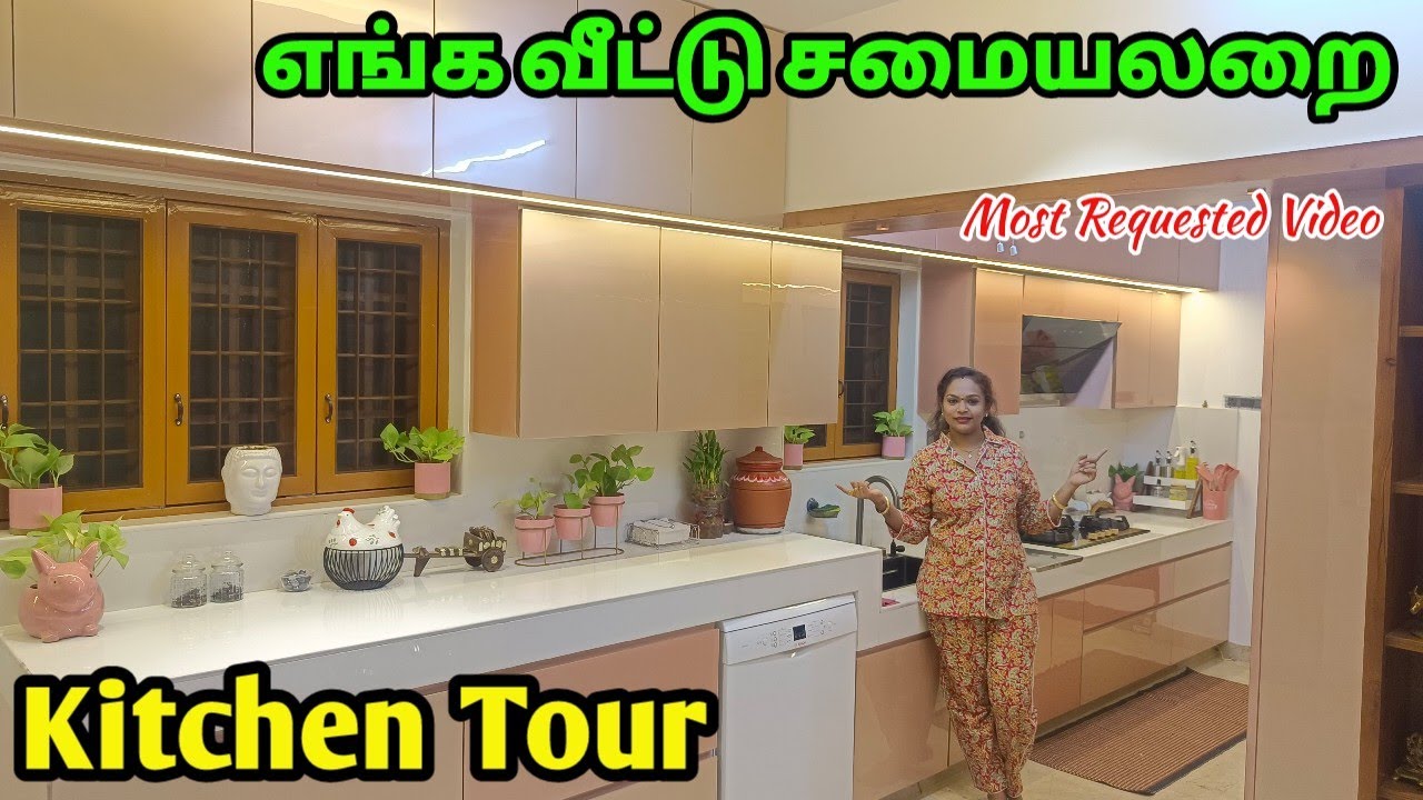 ‼️Kitchen Tour‼️ எங்க வீட்டு சமையல் அறை  🫕 Most Most Requested Video 🤯