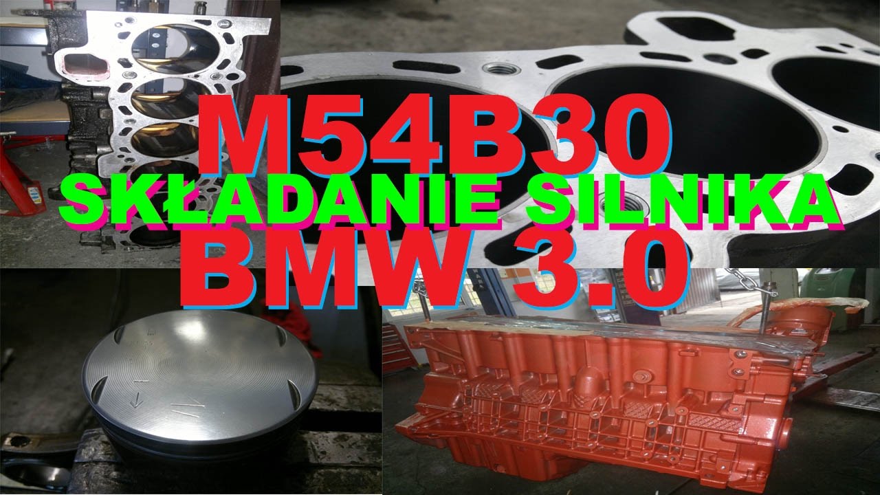 M54B30 SKŁADANIE SILNIKA BMW 3.0 E46 Z3 E39 REMONT KAPITALNY