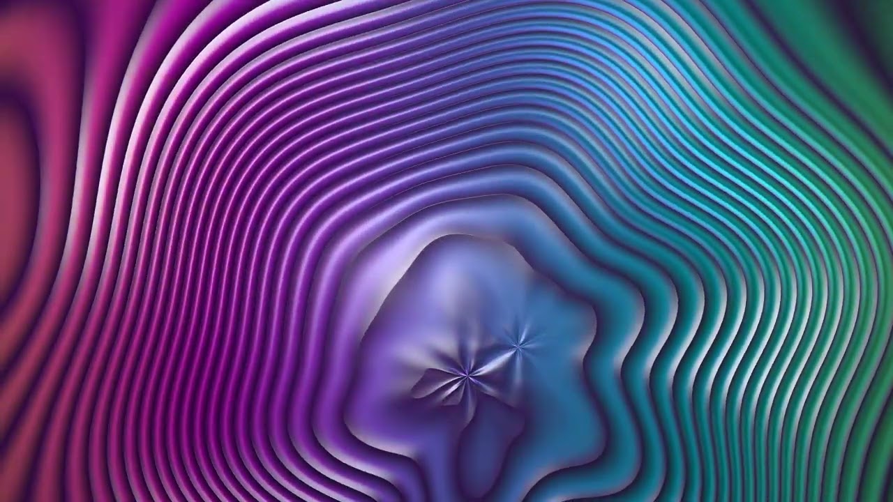 Deep Psychedelic Ripples: Digital Art Meditation for Anxiety Relief | 4K UHD 30Min
