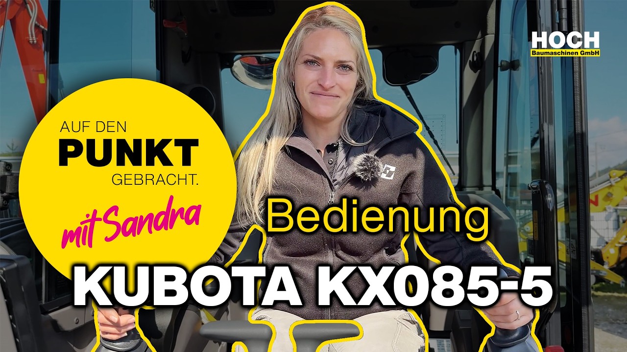 Kubota KX085-5 - Bedienung