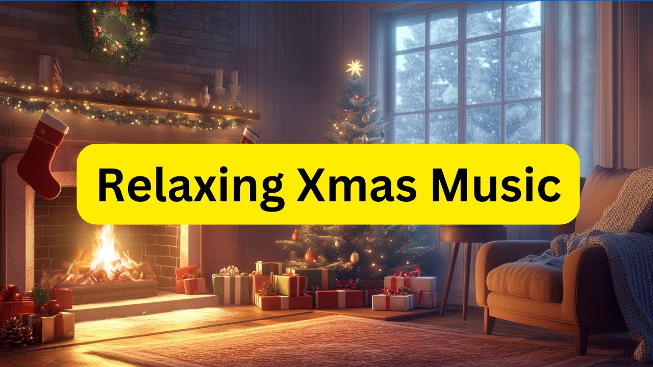 Cozy Christmas Fireplace Ambience 🎄 Relaxing Xmas Music for Calm & Winter Comfort