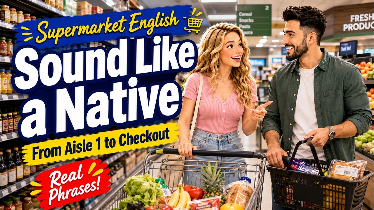 Supermarket English: Sound Like a Native From Aisle 1 to Checkout | Let's Master English Together