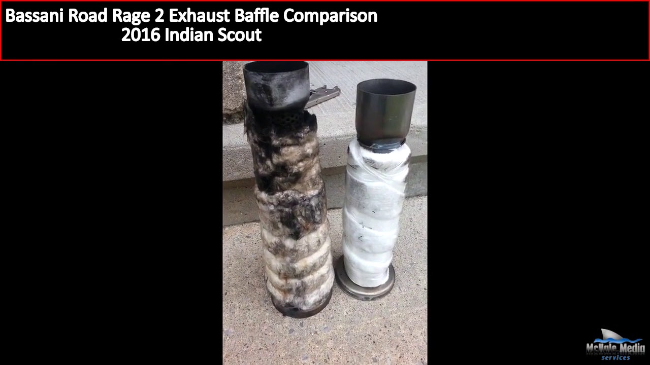 Bassani Road Rage 2 Standard vs Quiet Baffle comparison