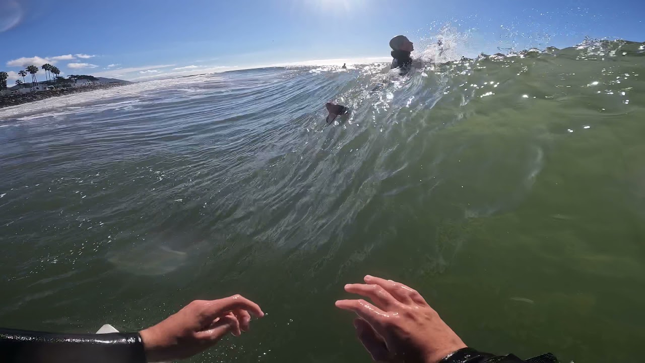 Surfing POV 48 - Surfing Faria Beach With Owen POV