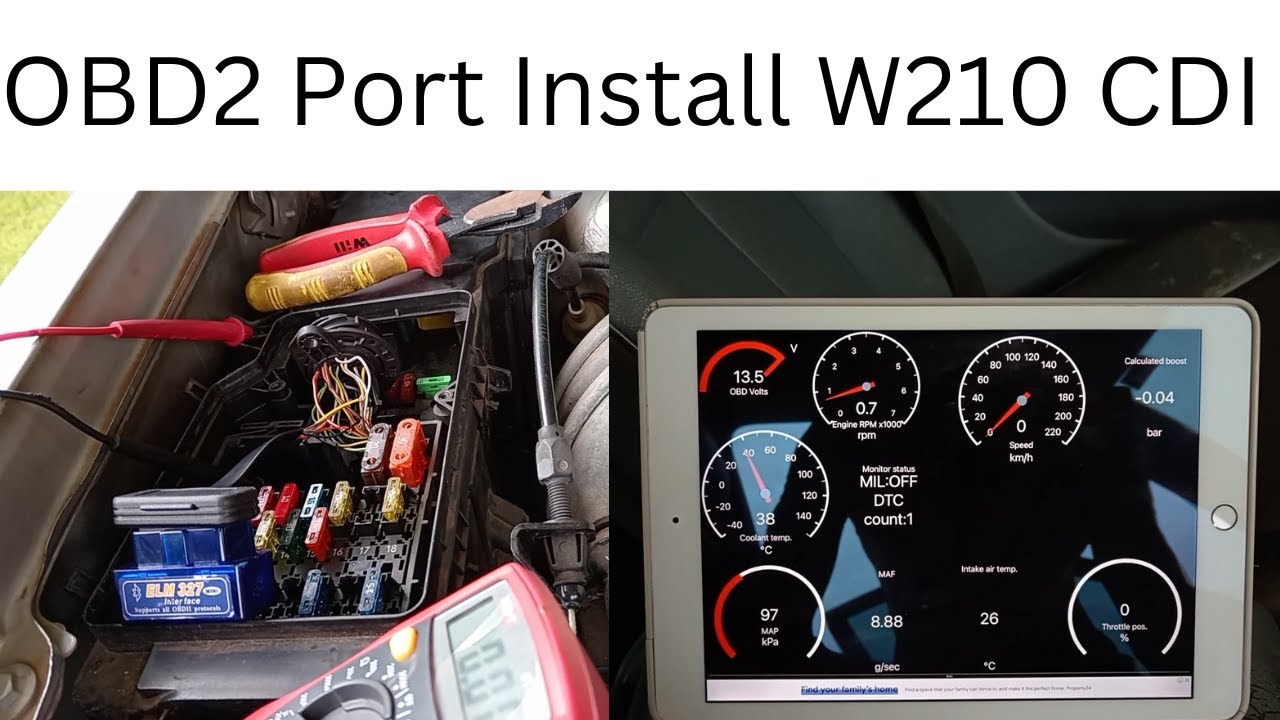 OBD2 port install W210 E270CDI