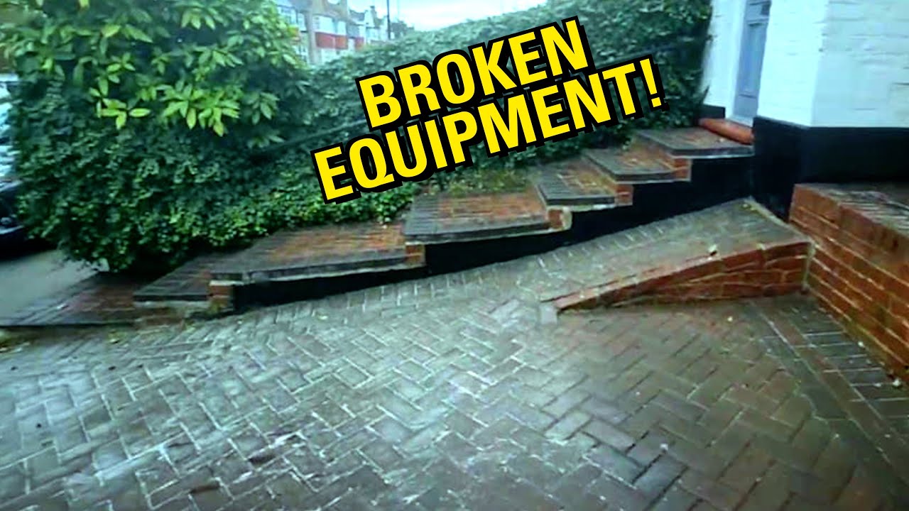 Too many PROBLEMS popped up on this job! | Pressure washing FILTHY DRIVEWAY pavers for homeowner!