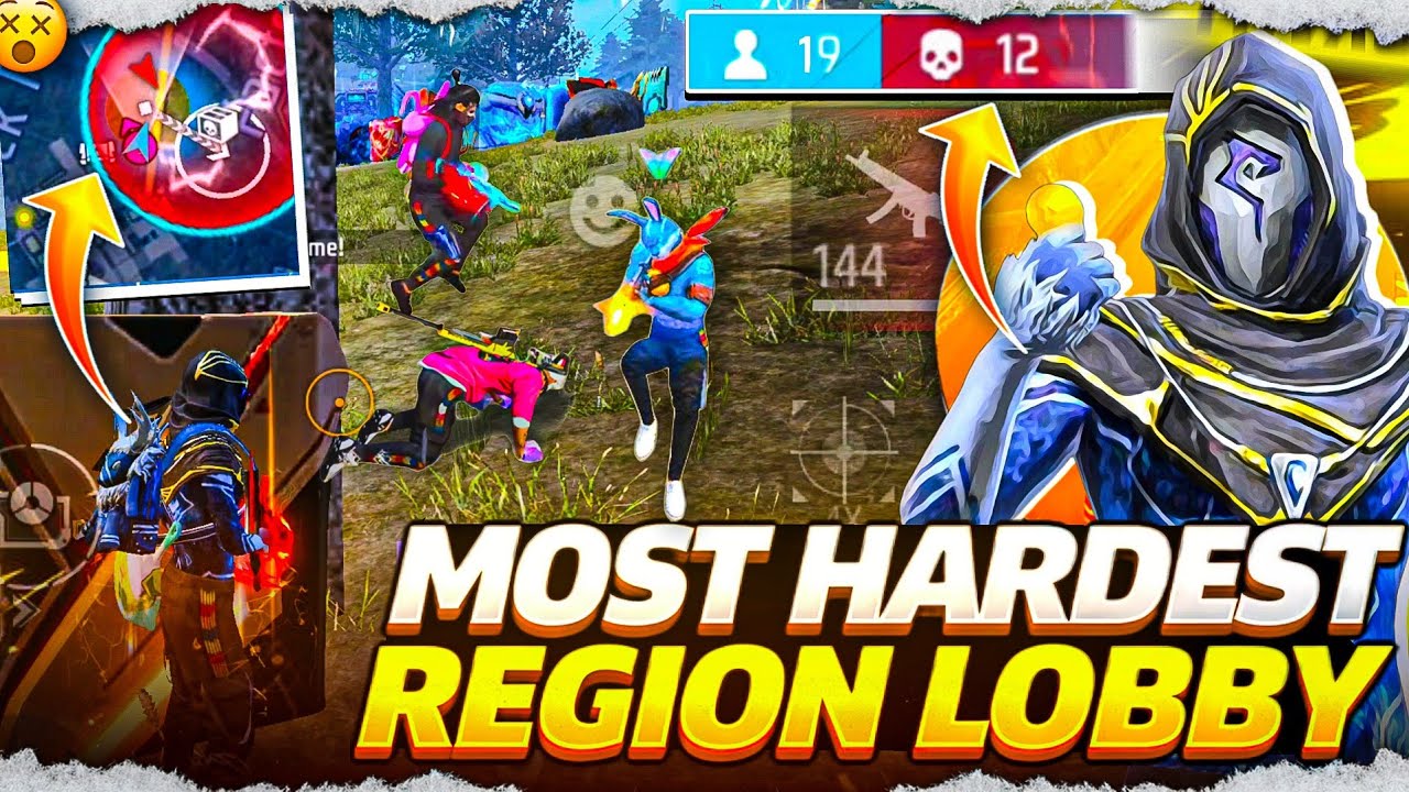 Most Hardest Region Lobby😱| Region Top 1 Pushing 