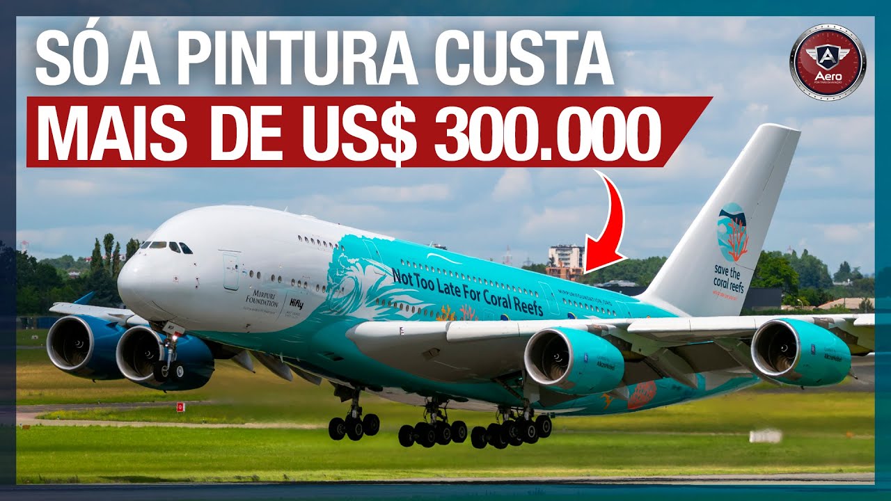 A TINTA PESA muito! QUANTO CUSTA pintar um avião?