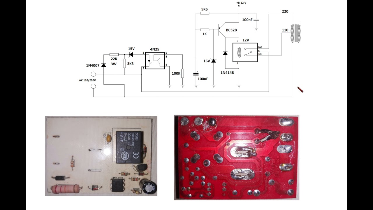 536 - Chaveamento 110/220 V com Relê
