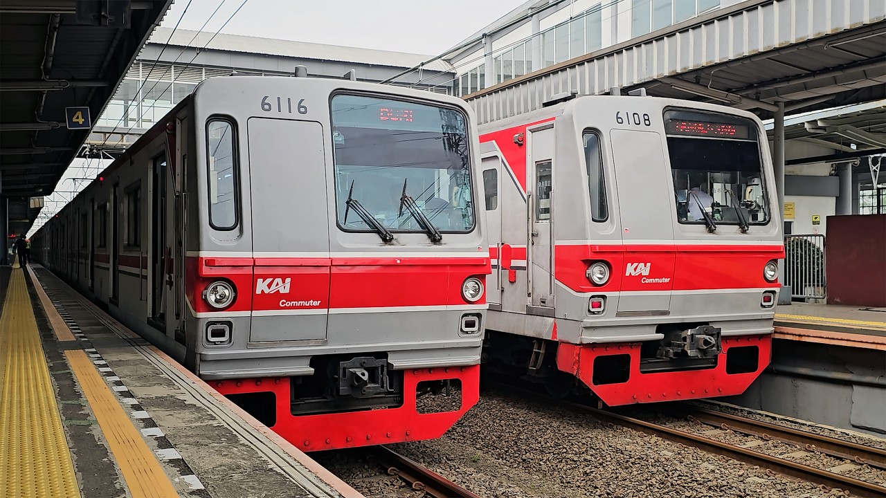 [4K] Stasiun Batu Ceper: Kompilasi Kereta JR 205, TM 6000, EA203 | KRL Commuter Line (3/3)