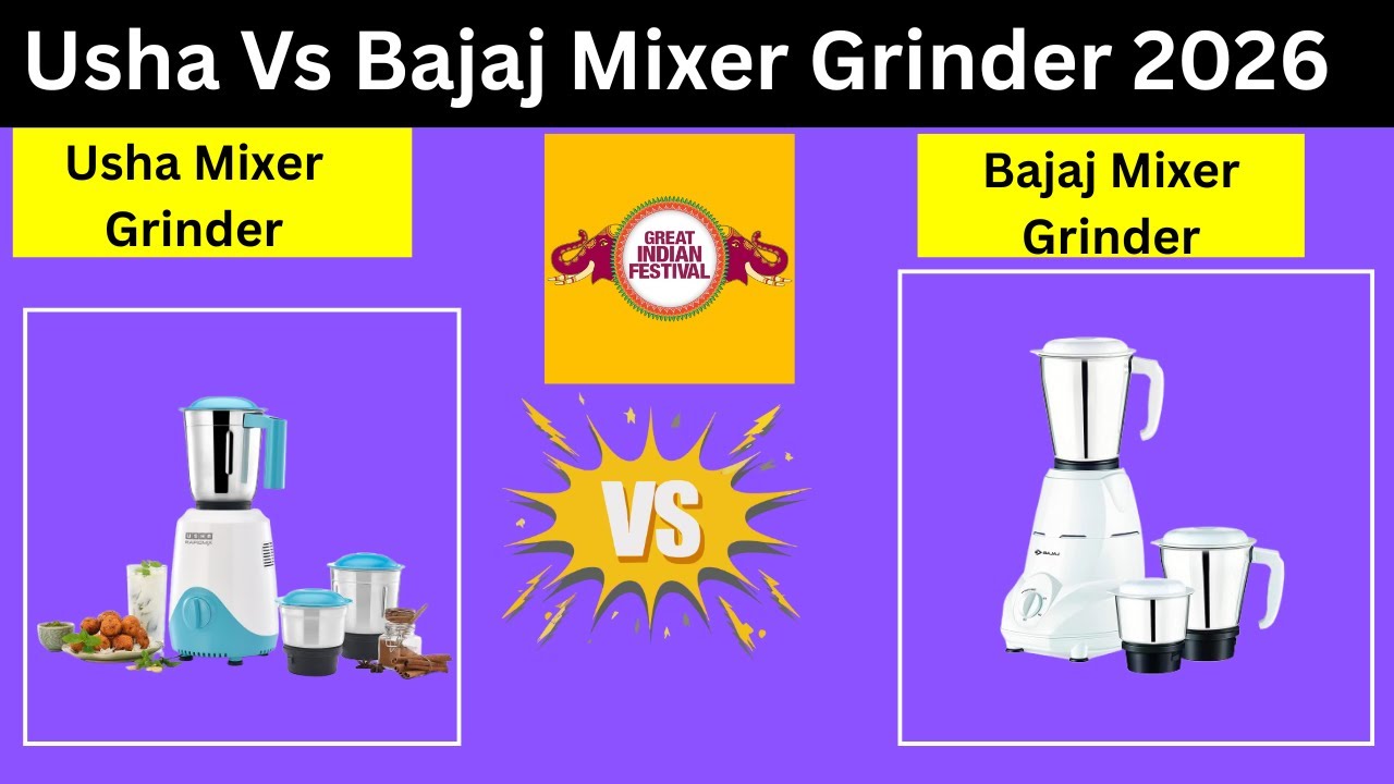 Usha Vs Bajaj Mixer Grinder 2026🔥Best Mixer Grinder India 2026 🔥 Best Mixer Grinder India Under 4000