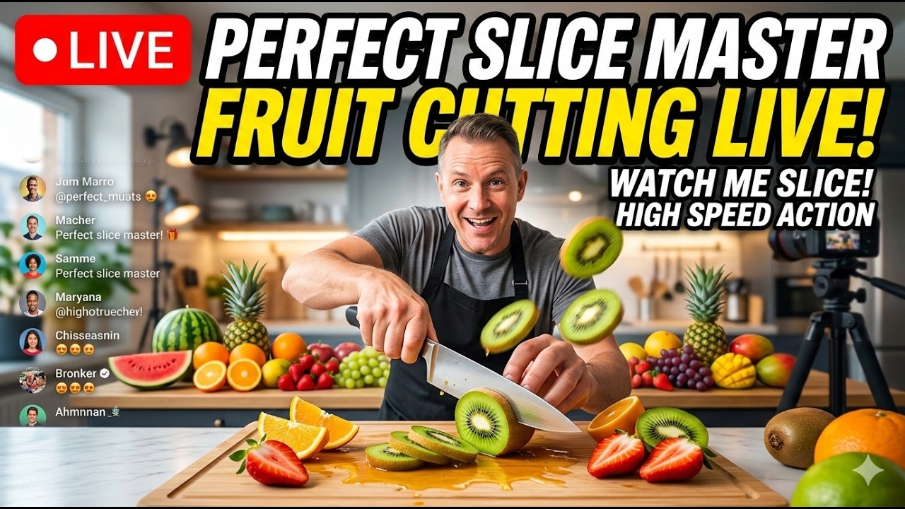 Most Satisfying Fruit Slicing Ever 🍍 ASMR Cutting  live stream