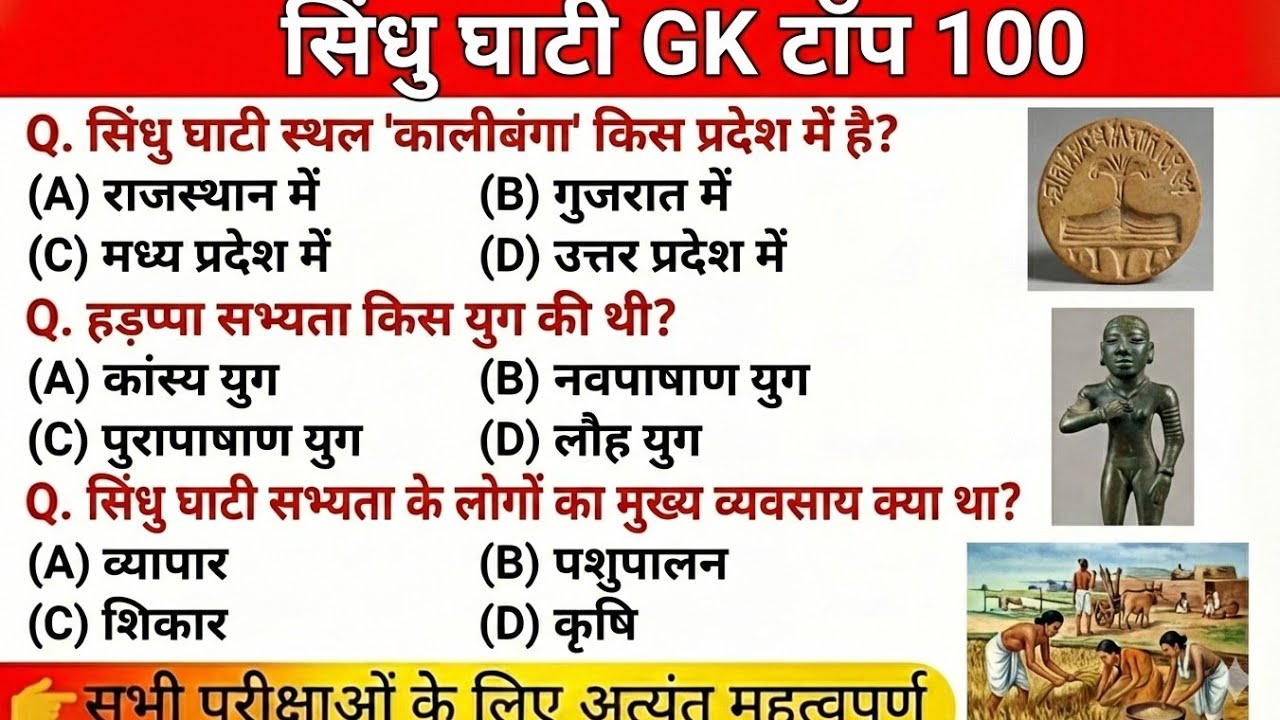 सिन्धु घाटी सभ्यता |Indusvalley Civilization |SindhuSabhyata |Hadappa Sabhyata| Historic India