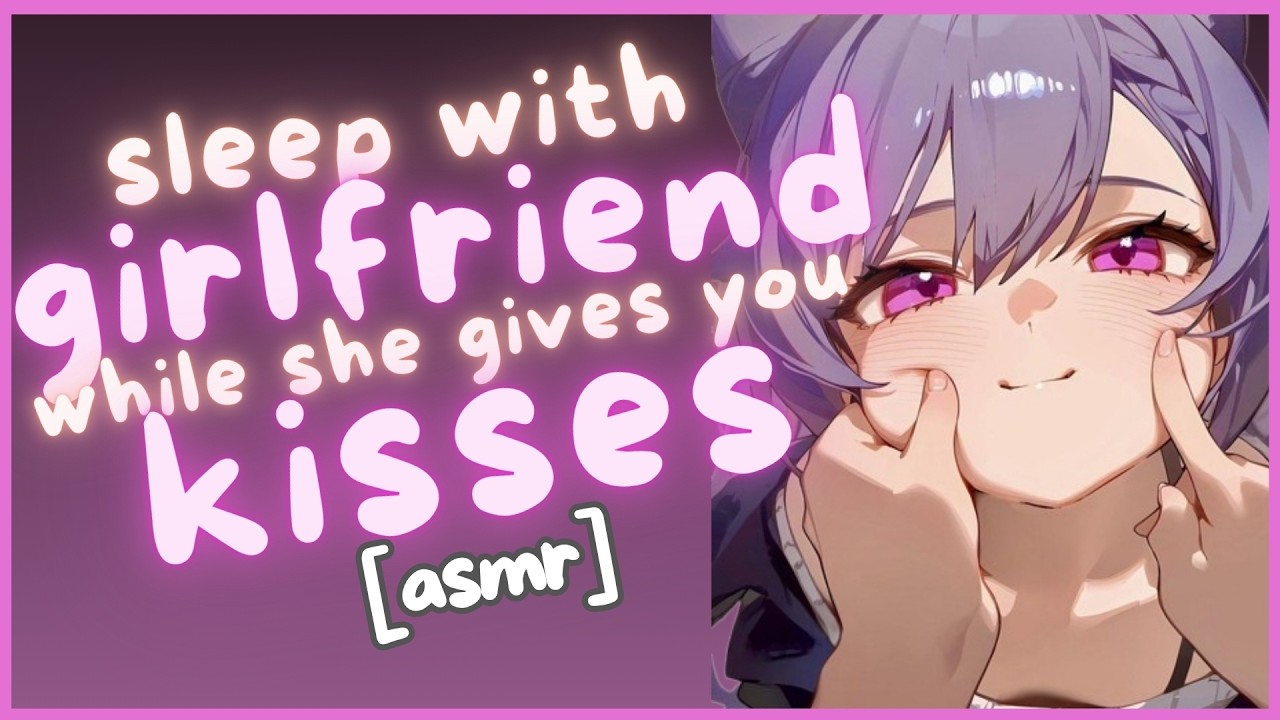 [asmr 3dio ♡] ┊ girlfriend sleeps with you and kisses you on a rainy day (no talking) ~