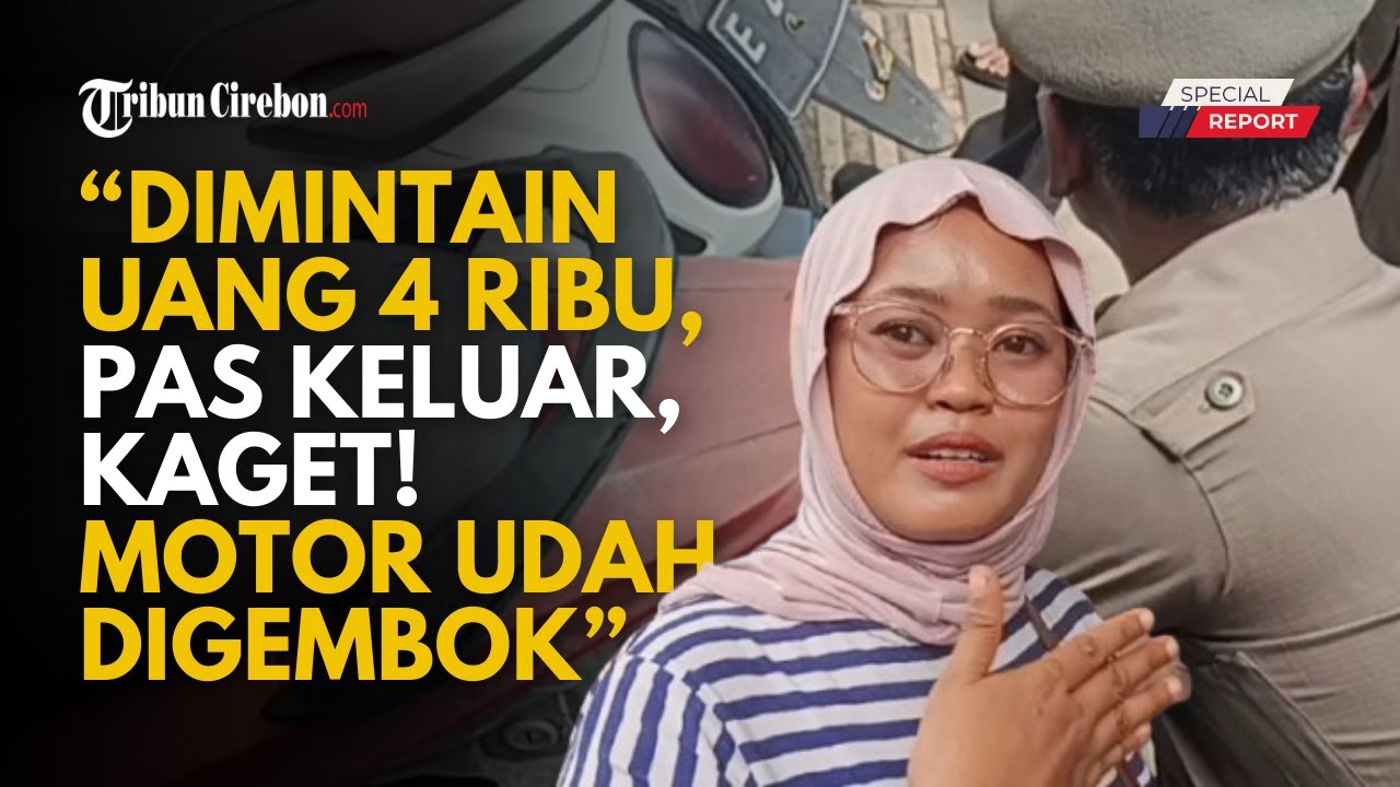 NEKAT! Puluhan Motor di Trotoar CSB Mall Cirebon Dirantai dan Digembok Petugas