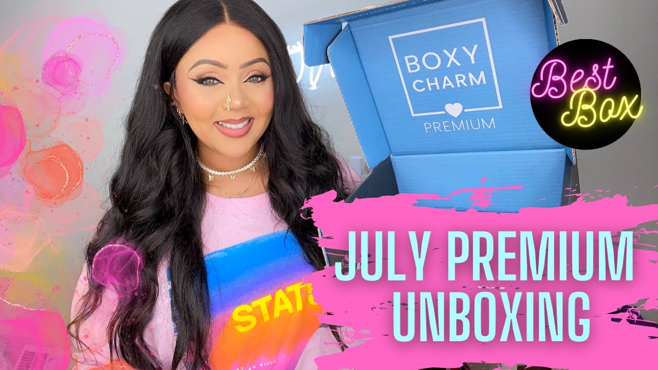 BOXYCHARM 2022 JULY PREMIUM UNBOXING &  TRY-ON ✨ MAKEUP LOOK TUTORIAL ❤️