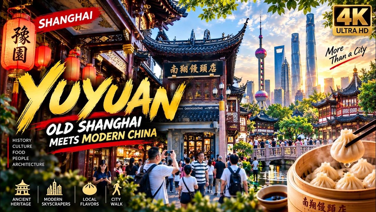 Walking Shanghai&rsquo;s Yuyuan Garden 🇨🇳 | Old Shanghai Meets Modern China | 4K