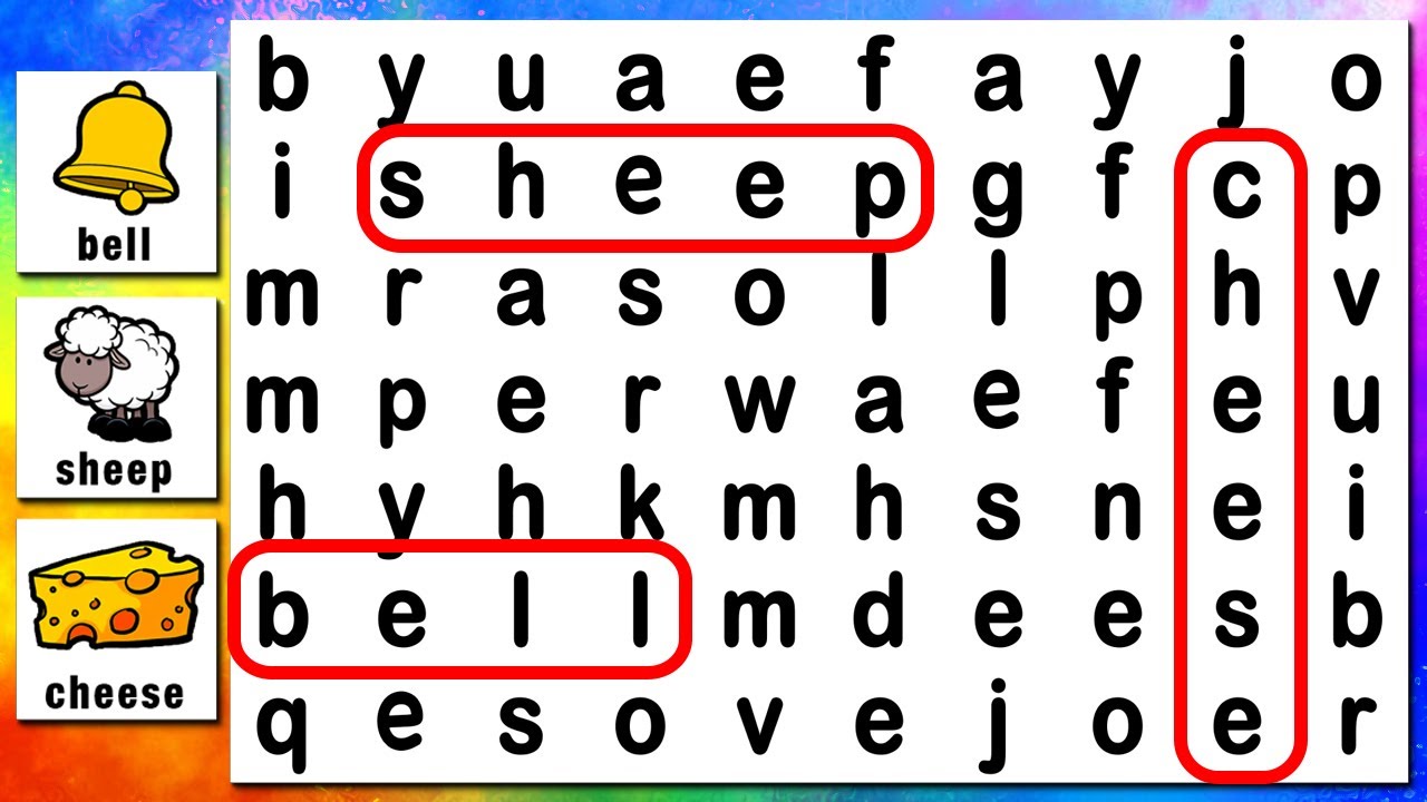 Find the Hidden Word! (Word Search for Kids)