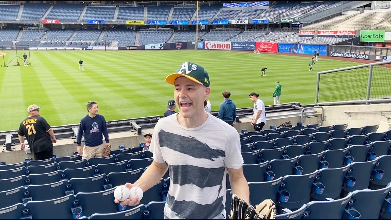 I snagged 27 BASEBALLS at Yankee Stadium!