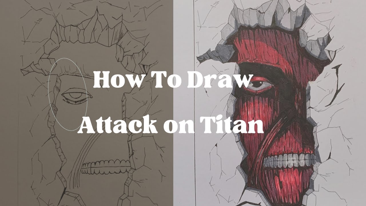 How to draw Attack On Titan (AOT) in the wall ✍🏽✍🏽