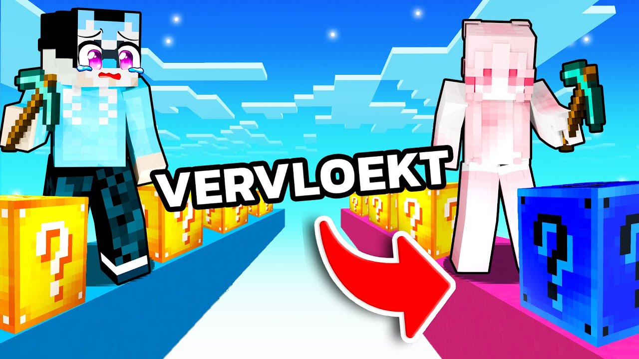 LUCKY BLOCK RACE Maar Met VERVLOEKTE Lucky BLOCKS!