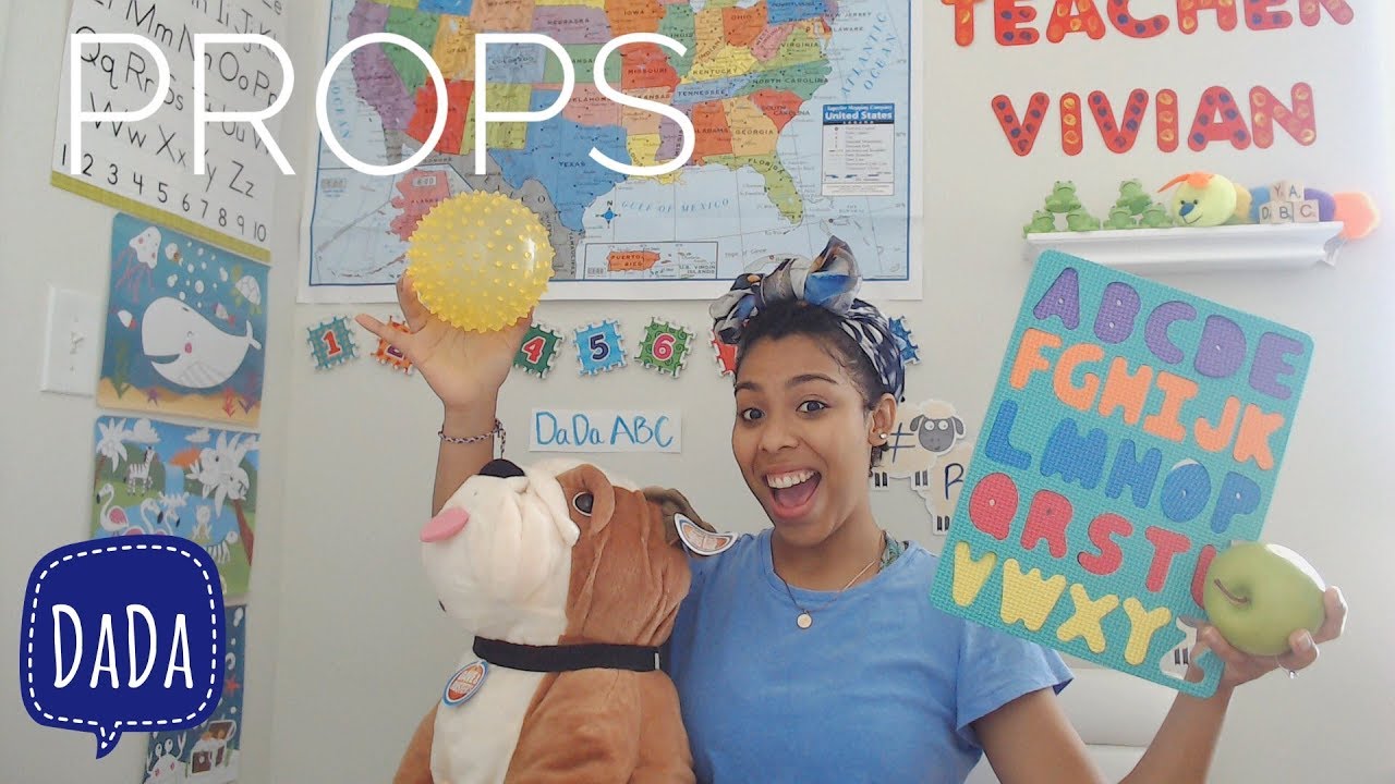 DADAABC : WHAT PROPS SHOULD I USE TO TEACH OR DEMO ENGLISH?????