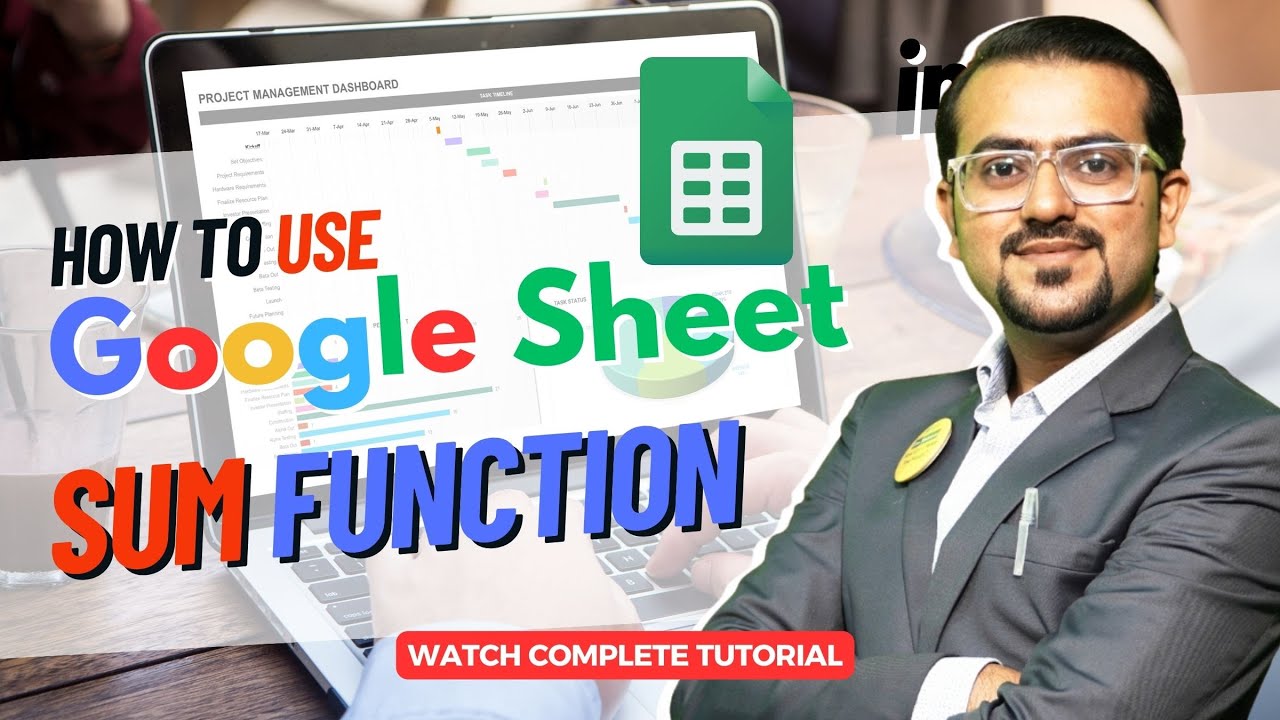 How to use SUM Function in Google Sheet in 2024 | Easy Marksheet Tutorial