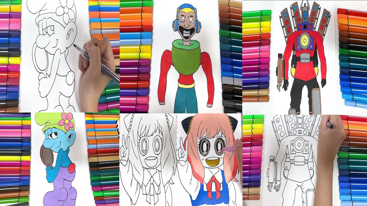Compilation of videos how to make draw art | Compilation of videos coloring draw art