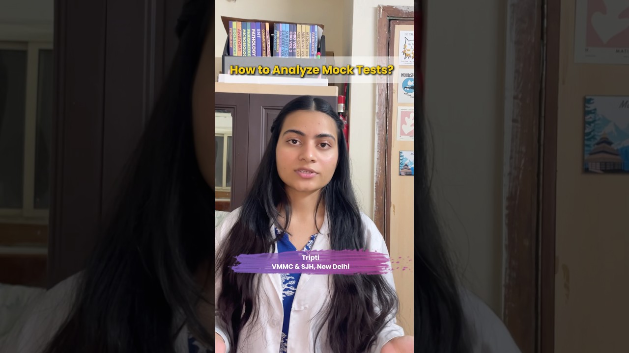 How to Analyse Mock Tests? #neetpreptips #neetaspirant #vmmc #aiims #govtmedicalcollege #motivation