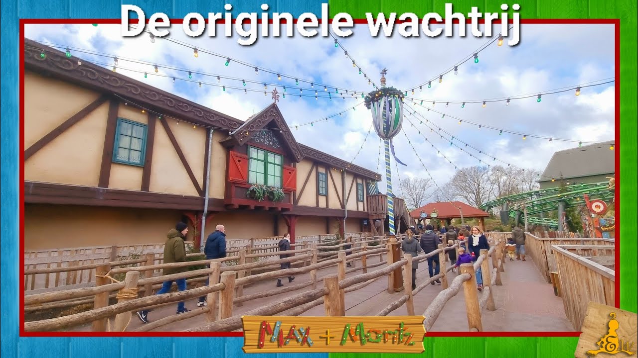 [#Efteling] Wachtrij Max en Moritz ZONDER spatschermen 19-02-2022